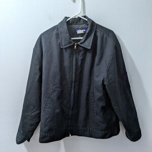 Vintage DICKIES Insulated Eisenhower Black Jacket, Mens Large Regular